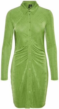 VERO MODA Košeľové šaty 'SLINKY'  zelená