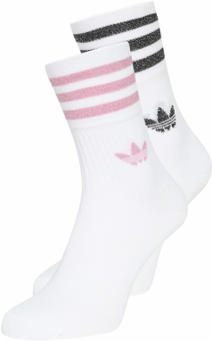 ADIDAS ORIGINALS Ponožky  eozín / s ružovými fľakmi / čierna melírovaná / biela