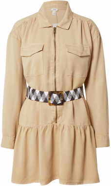River Island Košeľové šaty 'MAYA'  béžová