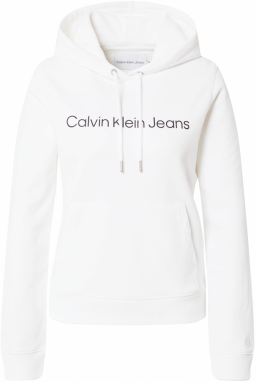 Calvin Klein Jeans Mikina  čierna / biela