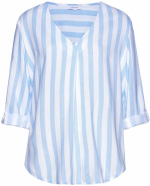 LASCANA Blúzka  svetlomodrá / biela