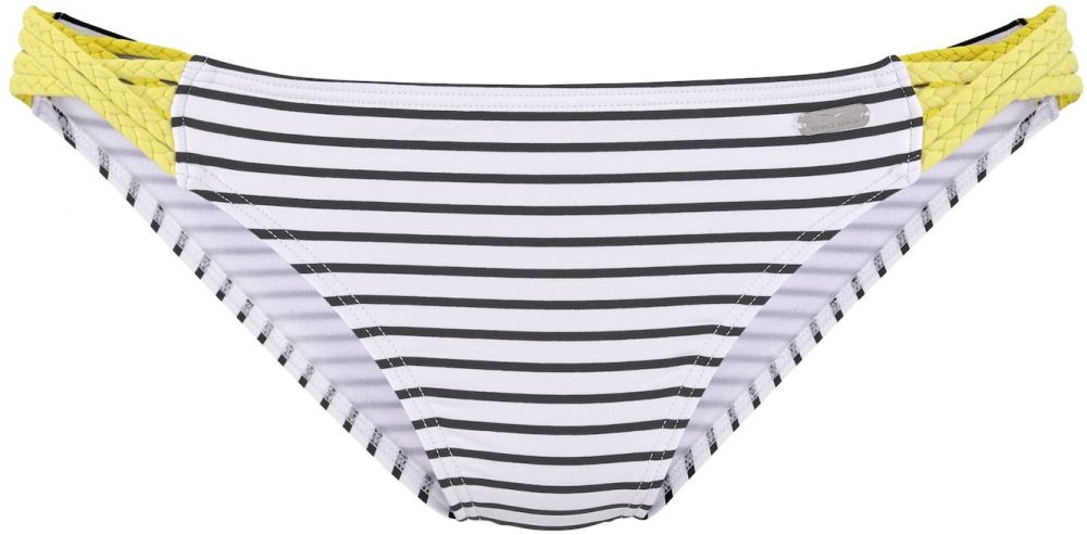 VENICE BEACH Bikinové nohavičky  žltá / čierna / biela