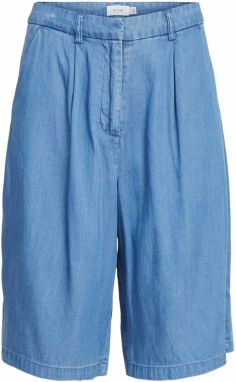 VILA Plisované nohavice 'Bista'  modrá denim