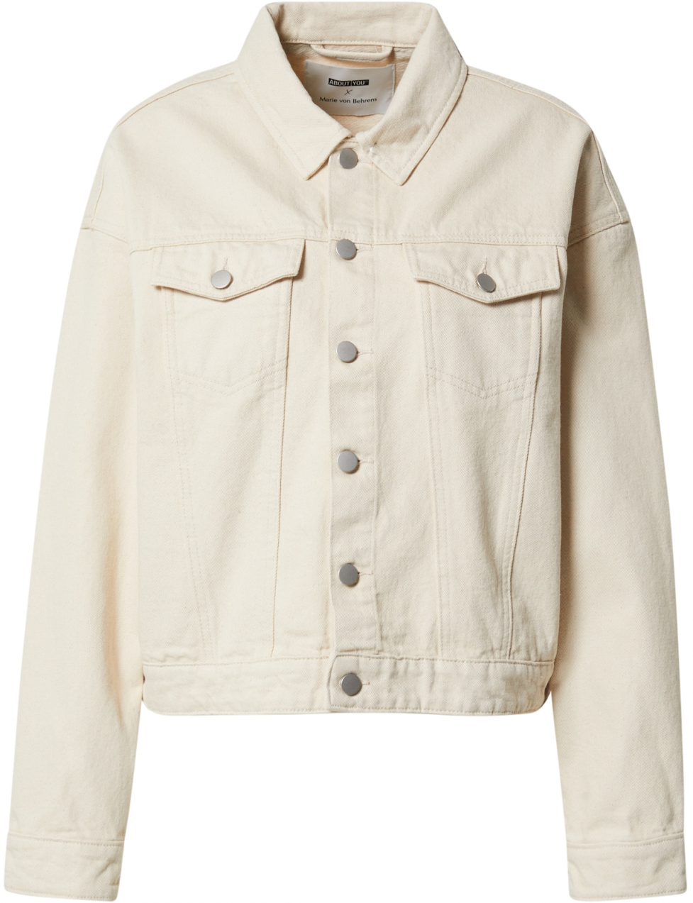 ABOUT YOU x Marie von Behrens Prechodná bunda 'Maria'  béžová / šedobiela