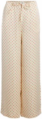 OBJECT Nohavice  krémová / tmavooranžová