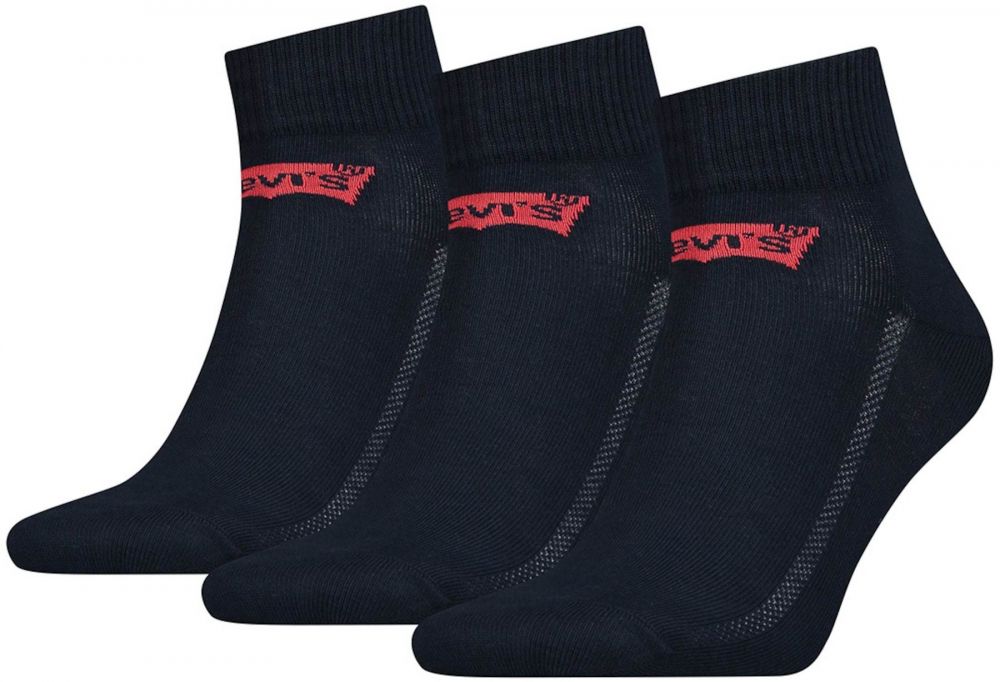 LEVI'S ® Ponožky  tmavomodrá / červená