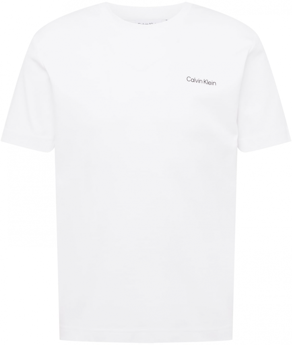 Calvin Klein Tričko  čierna / šedobiela