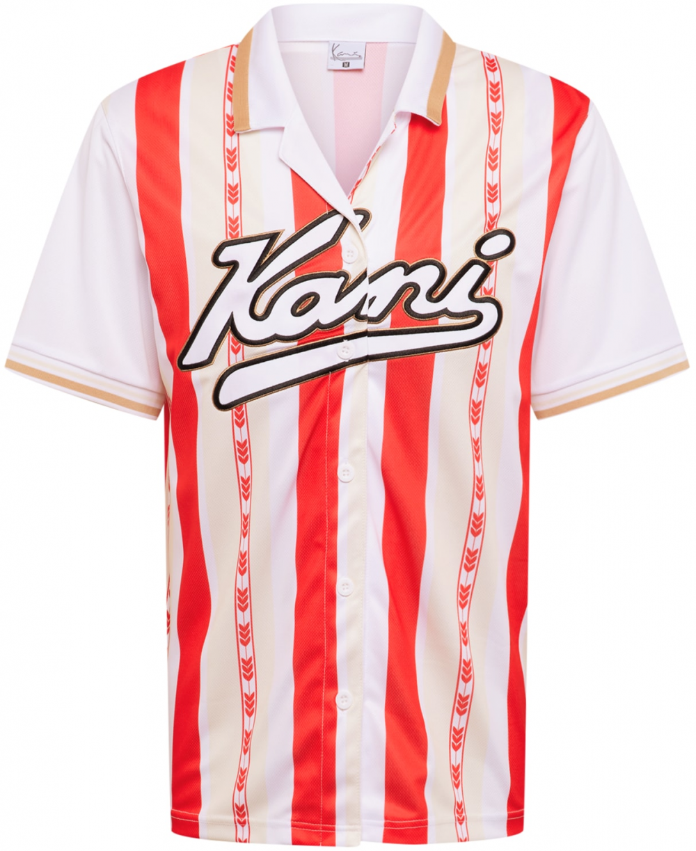Karl Kani Košeľa  krémová / oranžová / červená / biela