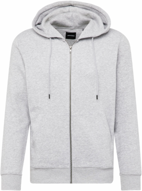 JACK & JONES Tepláková bunda 'STAR'  svetlosivá