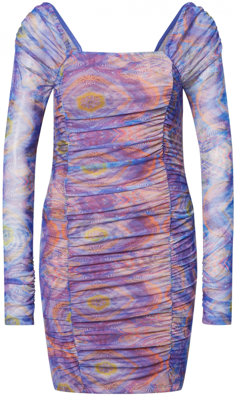 Noisy may Šaty 'JUDITH'  modrofialová / tmavofialová / ružová