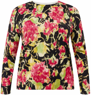 Lauren Ralph Lauren Plus Sveter 'SHAVONNE'  svetložltá / pitaya / staroružová / čierna