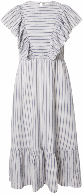 NUÉ NOTES Letné šaty 'Pisco'  dymovo modrá / enciánová / biela