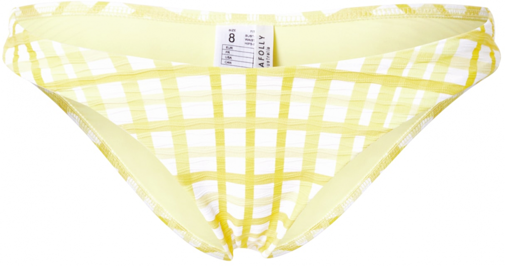 Seafolly Bikinové nohavičky  limetková / svetložltá / biela