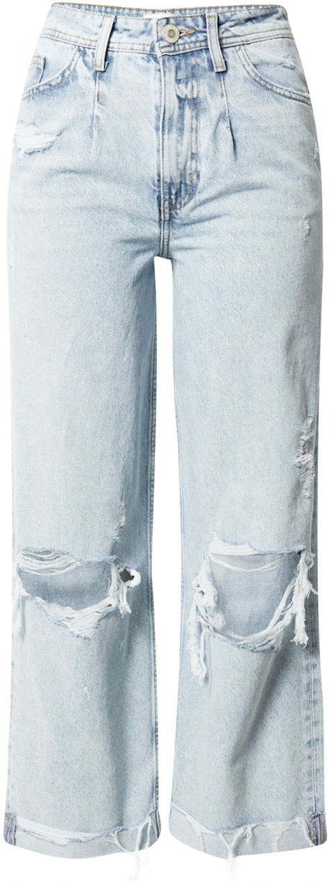 River Island Plisované rifle  svetlomodrá