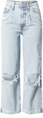 River Island Plisované rifle  svetlomodrá