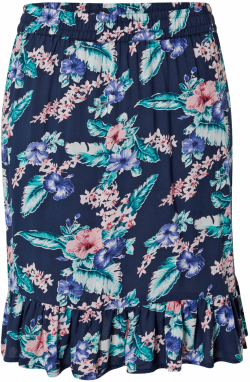 WLD Sukňa  tmavomodrá / nefritová / pitaya / staroružová