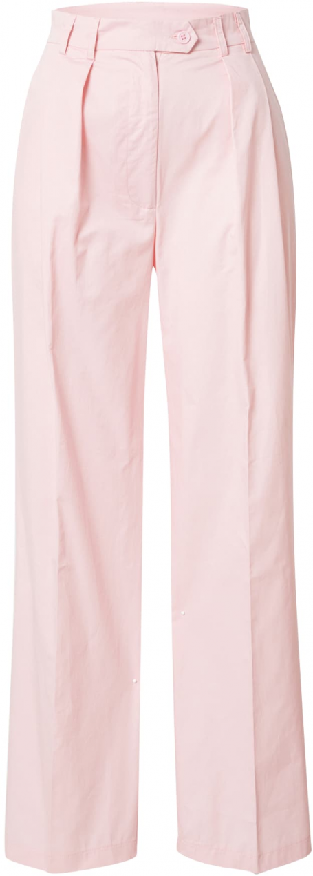 Nasty Gal Plisované nohavice  ružová