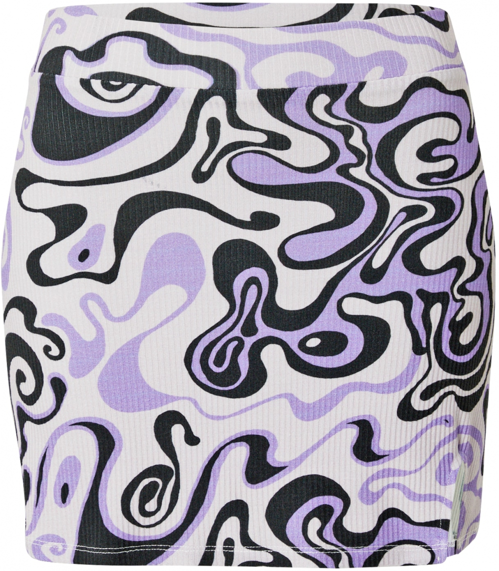Nasty Gal Sukňa  pastelovo fialová / svetlofialová / čierna