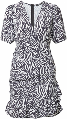 Nasty Gal Šaty  čierna / biela