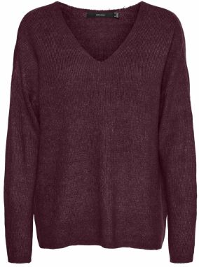 VERO MODA Sveter 'Lefile'  bordová