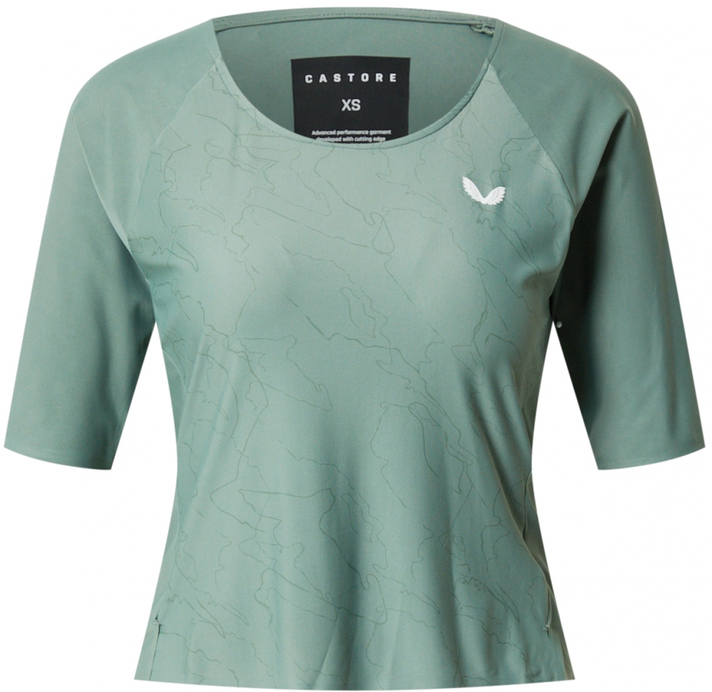 Castore Tričko  zelená / svetlozelená / biela