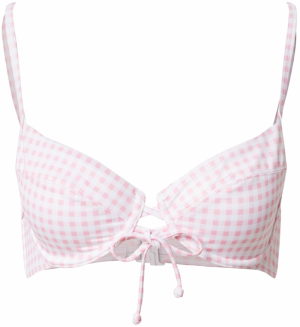 Hunkemöller Bikinový top  svetloružová / biela