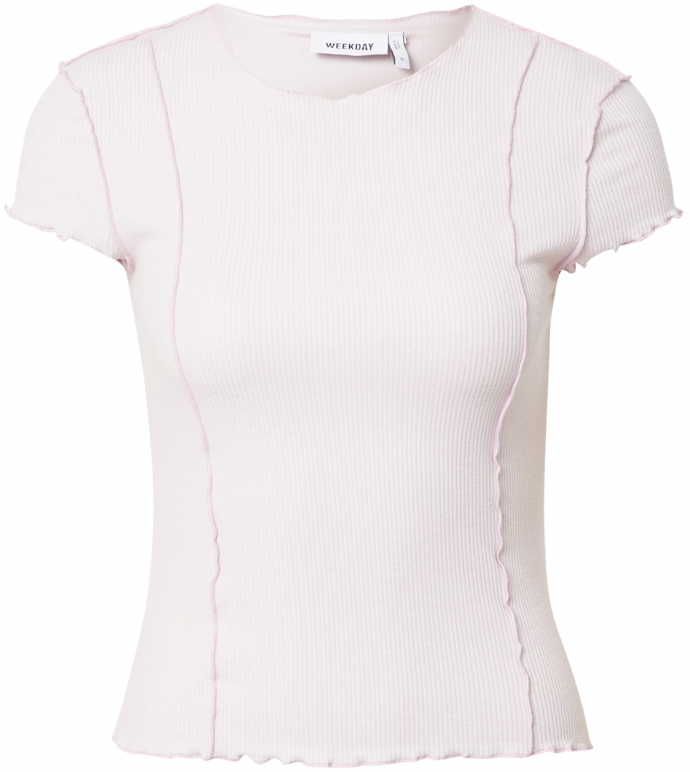 WEEKDAY Tričko  pastelovo ružová