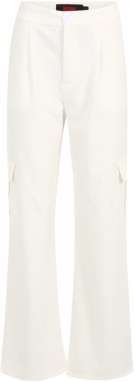 Misspap Plisované nohavice  biela