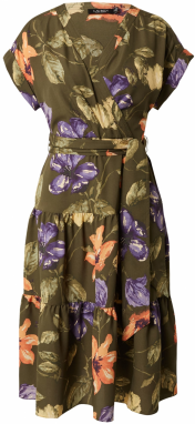 Lauren Ralph Lauren Petite Šaty 'DRUNIPER'  olivová / pastelovo zelená / fialová / svetlooranžová