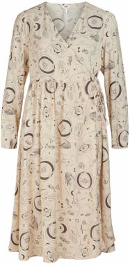 OBJECT Šaty 'Gaddi'  krémová / sivobéžová