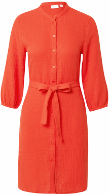 VILA Košeľové šaty 'KOOLA'  oranžovo červená