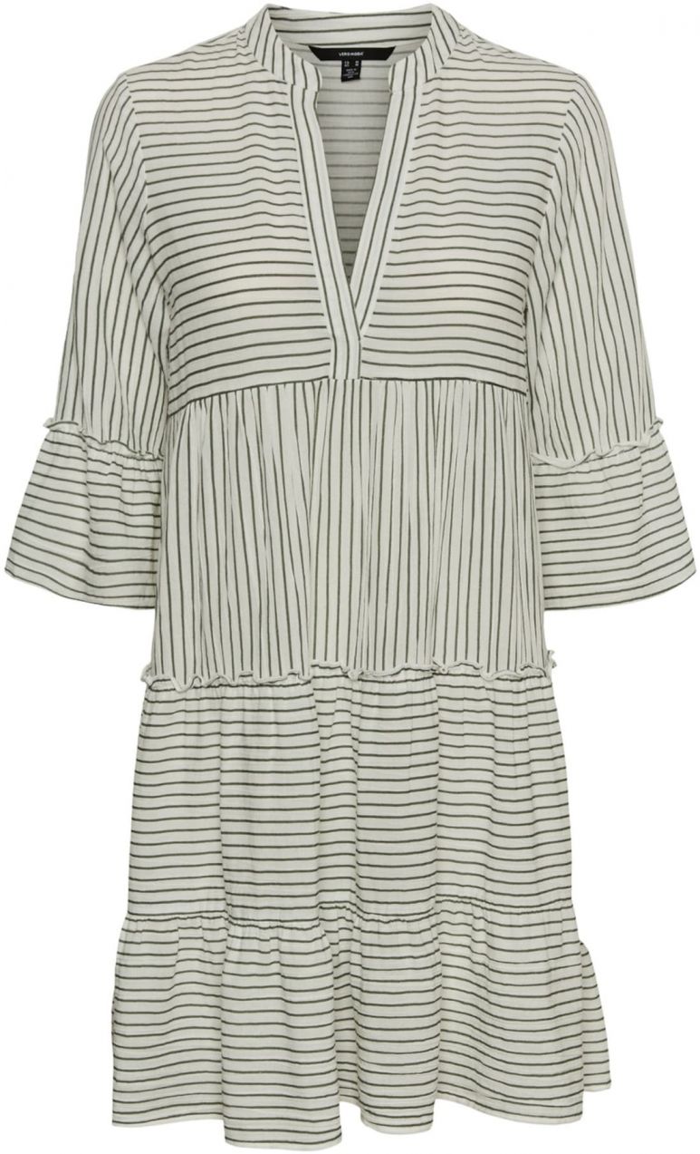 VERO MODA Letné šaty 'HELI'  béžová / sivá