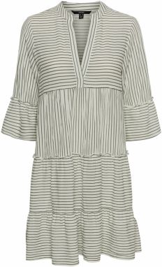 VERO MODA Letné šaty 'HELI'  béžová / sivá