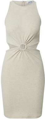 EDITED Šaty 'Madline'  béžová melírovaná