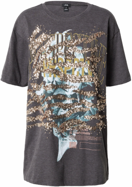 River Island Tričko  sivá / zmiešané farby
