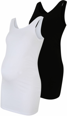 Only Maternity Top  čierna / biela