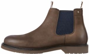 JACK & JONES Chelsea čižmy 'Leyton'  námornícka modrá / svetlohnedá