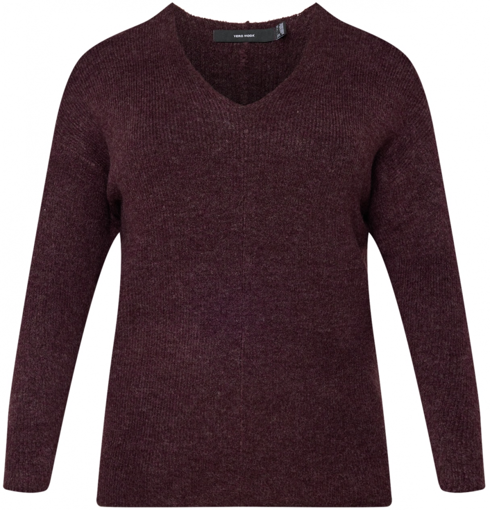 Vero Moda Curve Sveter  burgundská