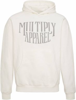Multiply Apparel Mikina  sivá / šedobiela