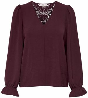 ONLY Blúzka 'METTE'  vínovo červená