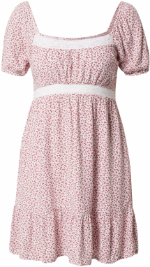 HOLLISTER Šaty  trávovo zelená / červená / biela