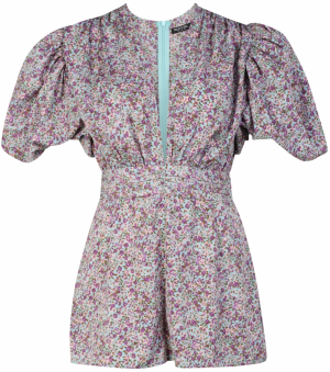 Nasty Gal Petite Overal  tyrkysová / sivá / fialová