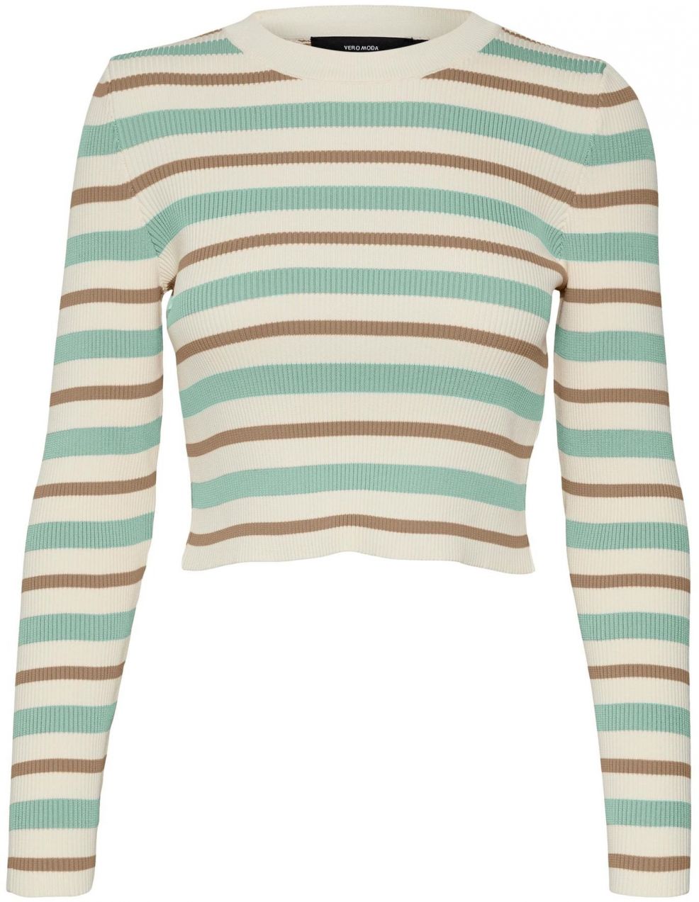VERO MODA Sveter 'ANITA'  krémová / pastelovo modrá / brokátová
