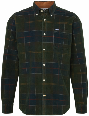 Barbour Košeľa 'Blair'  námornícka modrá / tmavozelená / hrdzavo červená / biela