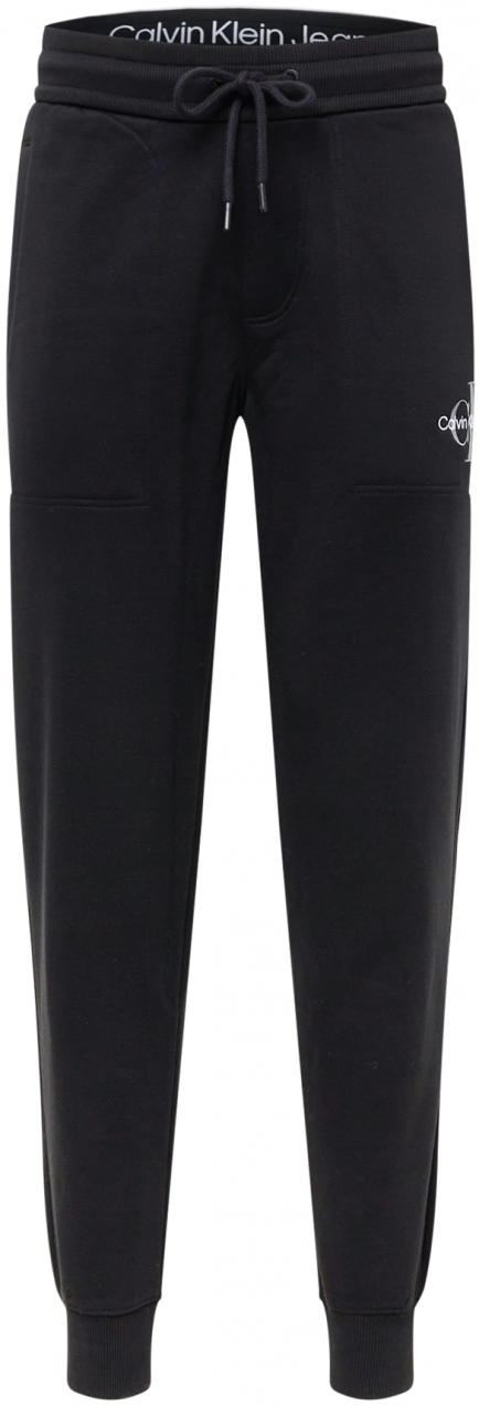 Calvin Klein Jeans Nohavice  sivá / čierna / biela