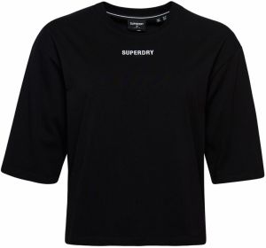 Superdry Tričko 'Code Micro'  čierna / biela