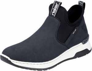 Rieker Slip-on obuv  námornícka modrá / tmavomodrá / biela