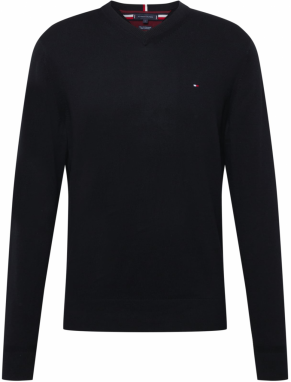 TOMMY HILFIGER Sveter  červená / čierna / biela