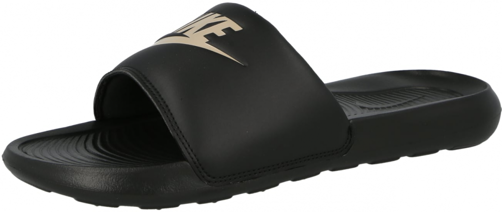 Nike Sportswear Plážové / kúpacie topánky 'Victori One'  zlatá / čierna