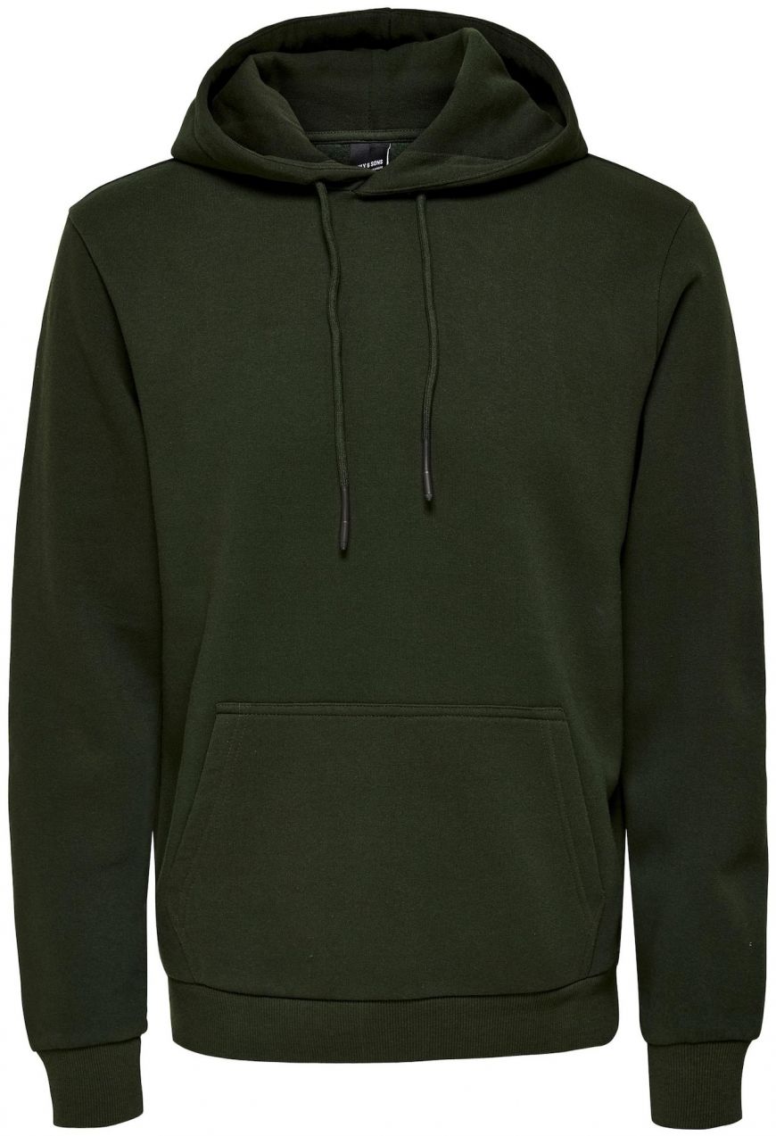 Only & Sons Mikina 'Ceres'  tmavozelená